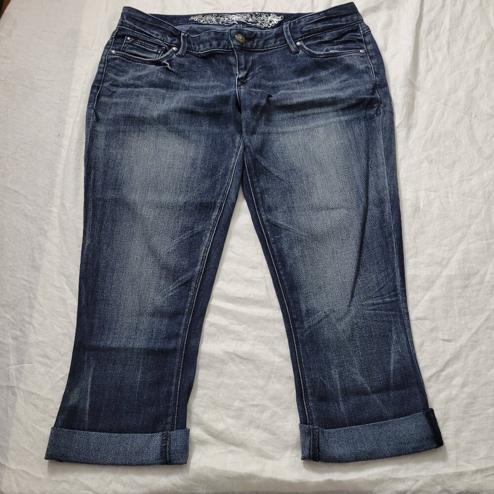 Express Jeans Leggings 8 Slim Zelda Ultra Low Rise Twee Cowgirl cuffed coquette